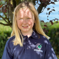 "Massey Ferguson 6290" Kids Navy Polo Shirt DTF Print