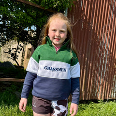 GRASSMEN Black & White Cow Print - Kids Unisex Harlequin Two Toned Shorts