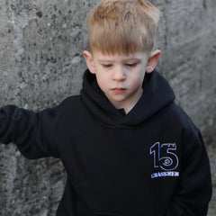 "15 Years of GRASSMEN" Kids Black Anniversary Hoodie