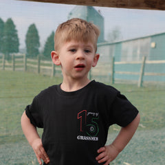 "15 Years of GRASSMEN" Kids Unisex Black Anniversary T-Shirt