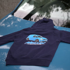 LIMITED EDTION - Dave's Volkswagen Caddy Van 'Melvin' Kids Hoodie Oxford Navy
