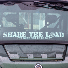 "Share The Load" Window Graphic Large (Internal Fitment)