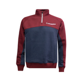 GRASSMEN Burgundy, Navy & White - Kids Unisex Cotton Quarter Zip