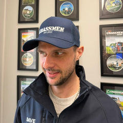 GRASSMEN Navy Trucker Snapback Cap