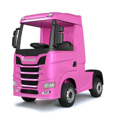 Official Scania 24V Pink Ride-On Truck & Trailer