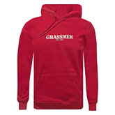 "GRASSMEN" LUX. Unisex Adults Hoodie Ruby Red