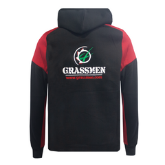 GRASSMEN Prime Unisex Hoodie Black/Red