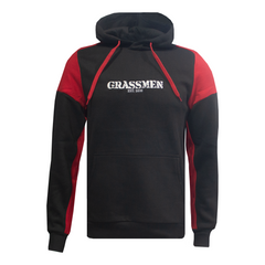 GRASSMEN Prime Unisex Hoodie Black/Red