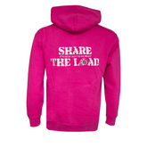 Share the Load - Standard Unisex Adults Pink Hoodie