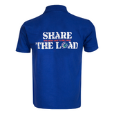 Share the Load Standard Unisex Adults Royal Blue Polo Shirt