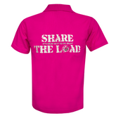 Share the Load Standard Unisex Adults Pink Polo Shirt
