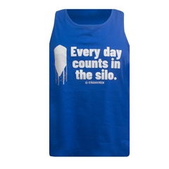 Every day counts in the silo Tank Top - Royal Blue