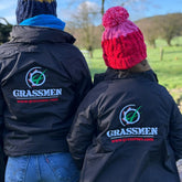 GRASSMEN Kids Drover Jacket - Black