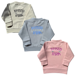 GRASSMEN Born to Farm - Raised on the Farm Sweatshirt