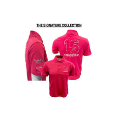 "15 Years of GRASSMEN" Kids Pink Polo Shirt "Signature Collection"
