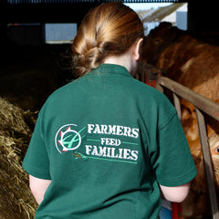 "Farmers Feed Families" Kids Bottle Green Polo Shirt