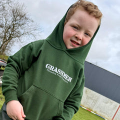"Farmers Feed Families" Kids Bottle Green Hoodie