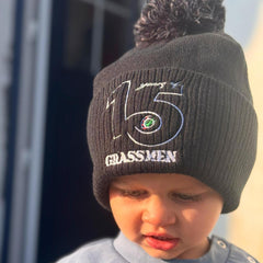 "15 Years of GRASSMEN" Anniversary Bobble Hat Black