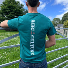 "Agri is our Culture" LUX. Adults Retro Green T-Shirt