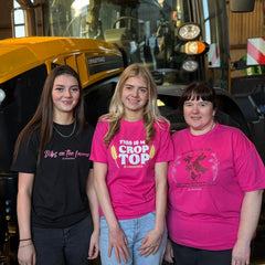 "Farm Girl" Novelty Adults Pink T-Shirt