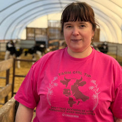 "Farm Girl" Novelty Adults Pink T-Shirt
