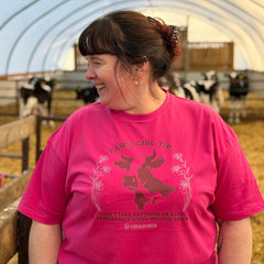 "Farm Girl" Novelty Adults Pink T-Shirt