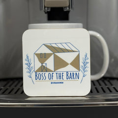 “Boss of the Barn” Wooden Coaster