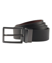 Men's Brown/Black Two-way Leather Belt