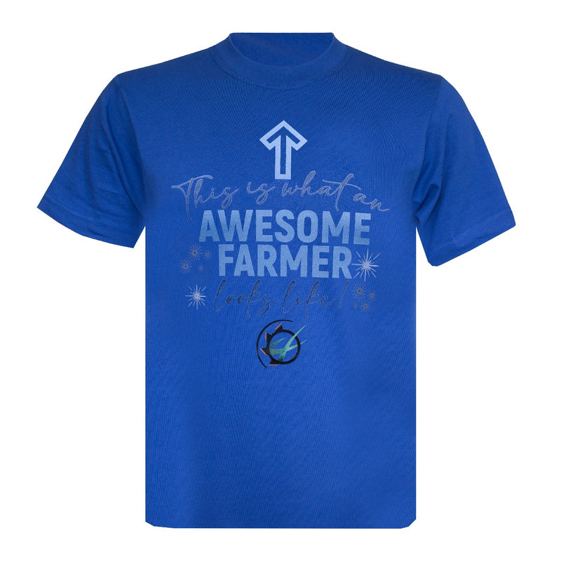 "Awesome Farmer" Unisex Novelty Adults T-Shirt - Choose Colour