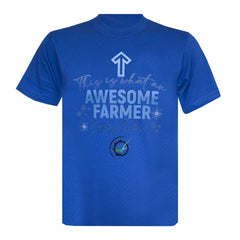 "Awesome Farmer" Unisex Novelty Adults T-Shirt - Choose Colour