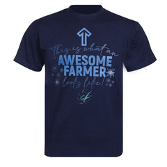 "Awesome Farmer" Unisex Novelty Adults T-Shirt - Choose Colour