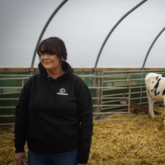 "GRASSMEN" John Deere 3650 Baby Donkey" Unisex Adults Black Hoodie