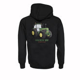 "GRASSMEN" John Deere 3650 Baby Donkey" Kids Black Hoodie
