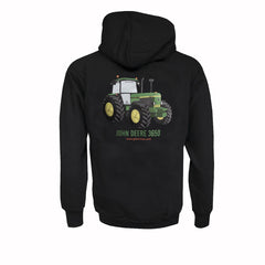 "GRASSMEN" John Deere 3650 Baby Donkey" Kids Black Hoodie