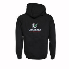 "GRASSMEN" Kids Black Hoodie