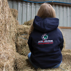 "AGRI is our CULTURE" Kids Navy Hoodie