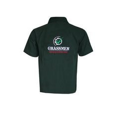"GRASSMEN" Kids Bottle Green Polo Shirt