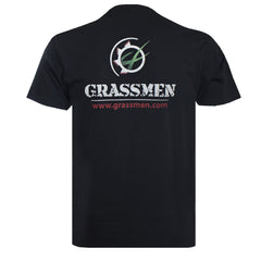 "GRASSMEN" Unisex Adults Black T-Shirt