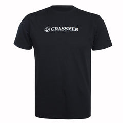 "GRASSMEN" Unisex Adults Black T-Shirt