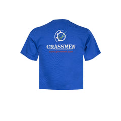 "GRASSMEN" Kids Royal Blue T-Shirt