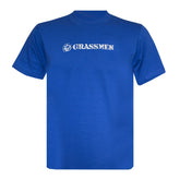 "GRASSMEN" Unisex Adults Royal Blue T-Shirt