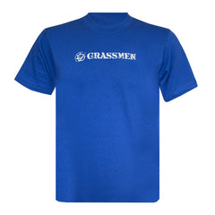 "GRASSMEN" Unisex Adults Royal Blue T-Shirt