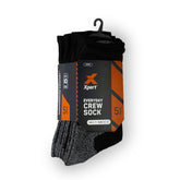 Xpert Core Crew Socks 5 Pack Black