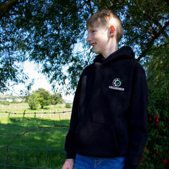 "GRASSMEN" Kids Black Hoodie