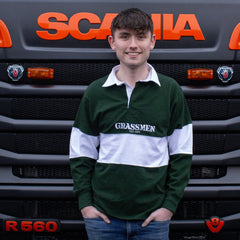 "GRASSMEN" LUX. Unisex Adults Pannelled Rugby Top