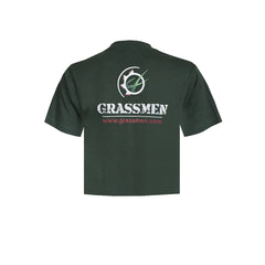 "GRASSMEN" Kids Bottle Green T-Shirt