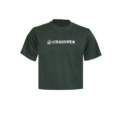 "GRASSMEN" Kids Bottle Green T-Shirt