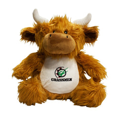 "GRASSMEN" Moover the Highland Cow Large Plush Teddy