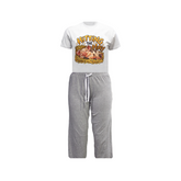 Hitting the Hay - Novelty Pyjama Set - Kids Grey/White