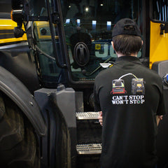 "Can't Stop, Won't Stop!" Unisex Adults Black Polo Shirt